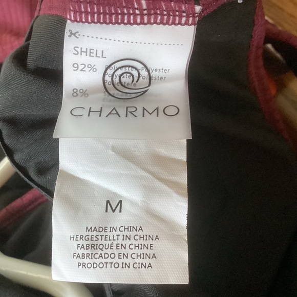 Charmo Ribbed Racerback Womens One Piece Bathing Suit - Picture 6 of 9